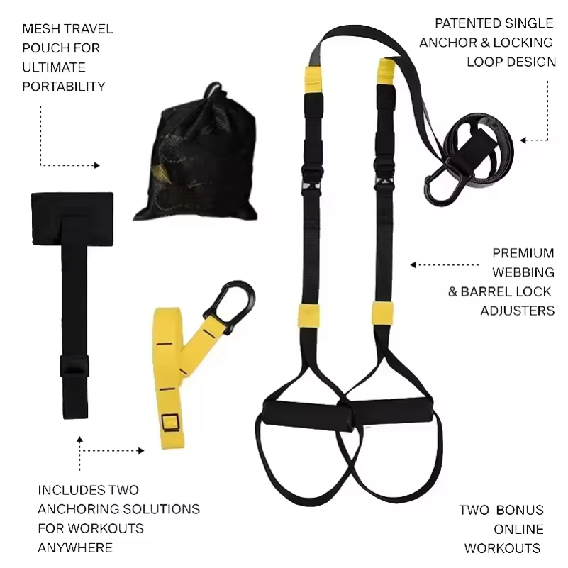 Suspension Trainer Trx - Suspension Training Strap Fitness Strength Power
