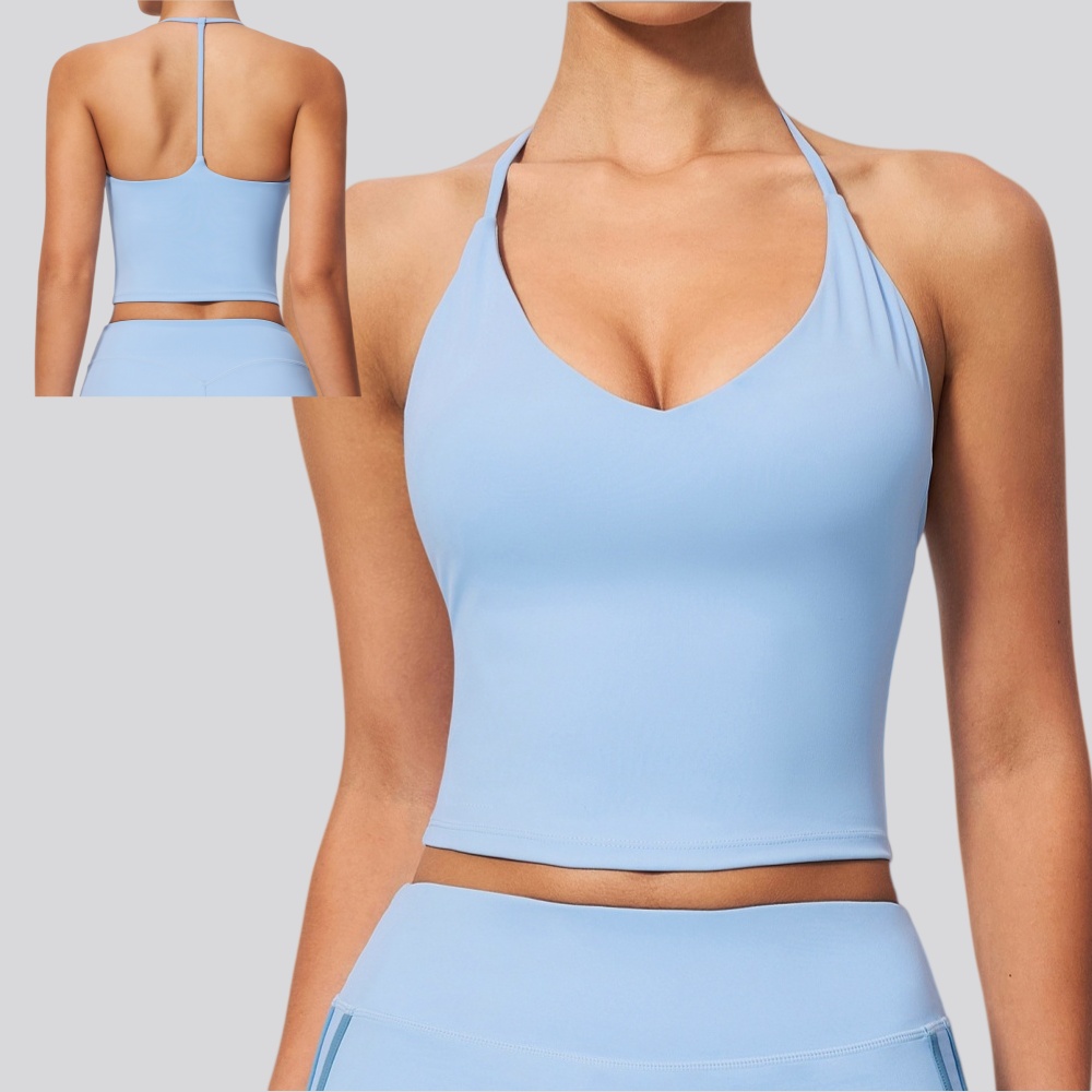 J-Yoga Fitness - Sports Bra Women Fitness V-neck Yoga