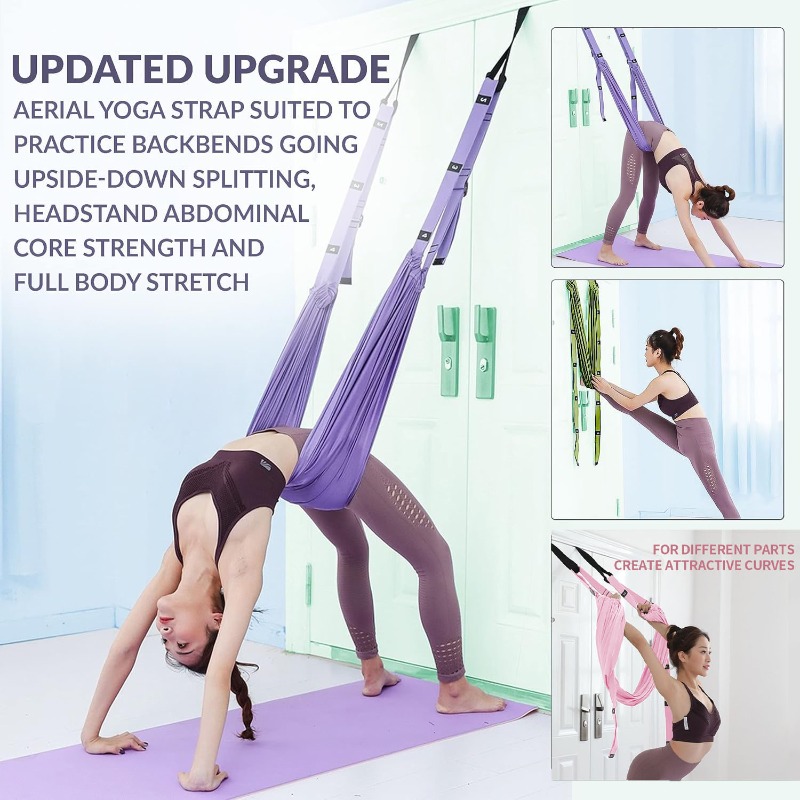 Yoga Swing Aerial - Adjustable Aerial Yoga Hammock Set Pilates