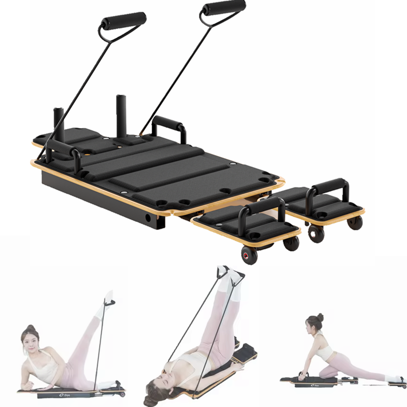 Balance Board Fitness - Portable Foldable Home Pilates Fitness Board
