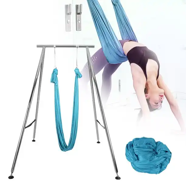 Foldable Portable Height Adjus - Yoga Swing Aerial ulasan dan harga