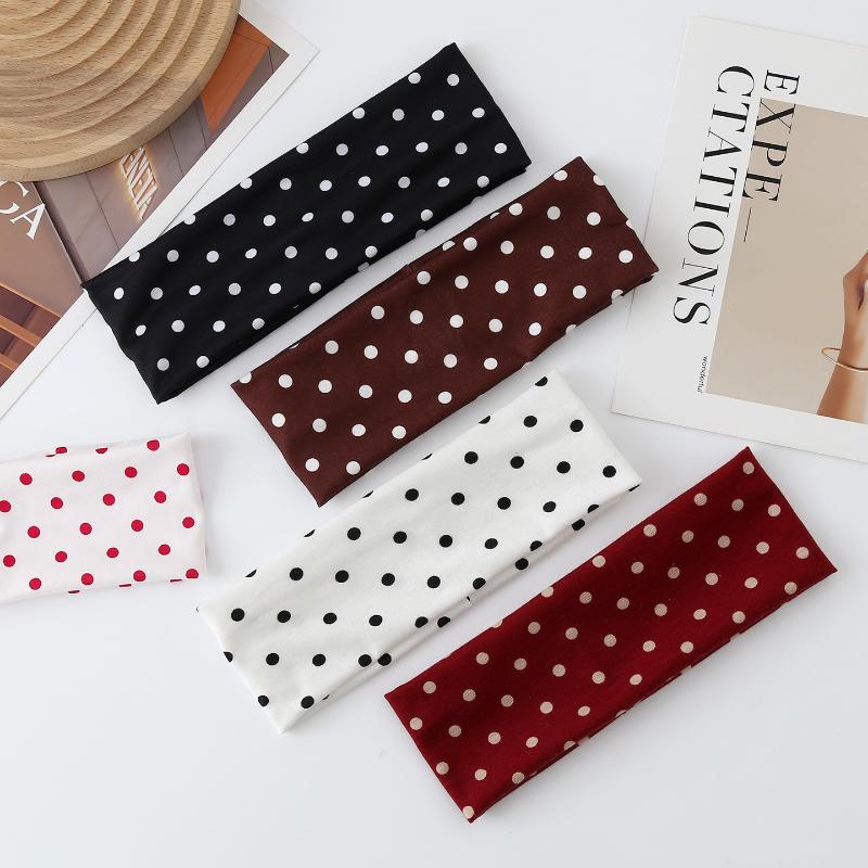 Polka Dot Yoga Elastic Headban - J-Yoga Fitness ulasan dan harga