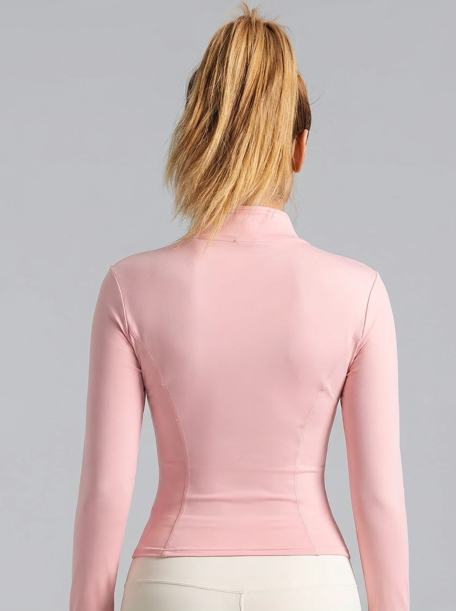 New Women Light Pink Yoga Coat - Yoga Of Fitness ulasan dan harga