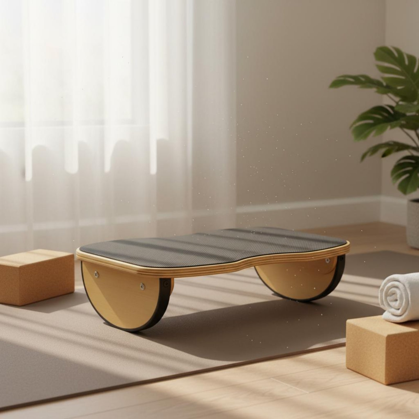 Wooden Balance Board Rocking M - Balance Board Fitness ulasan dan harga