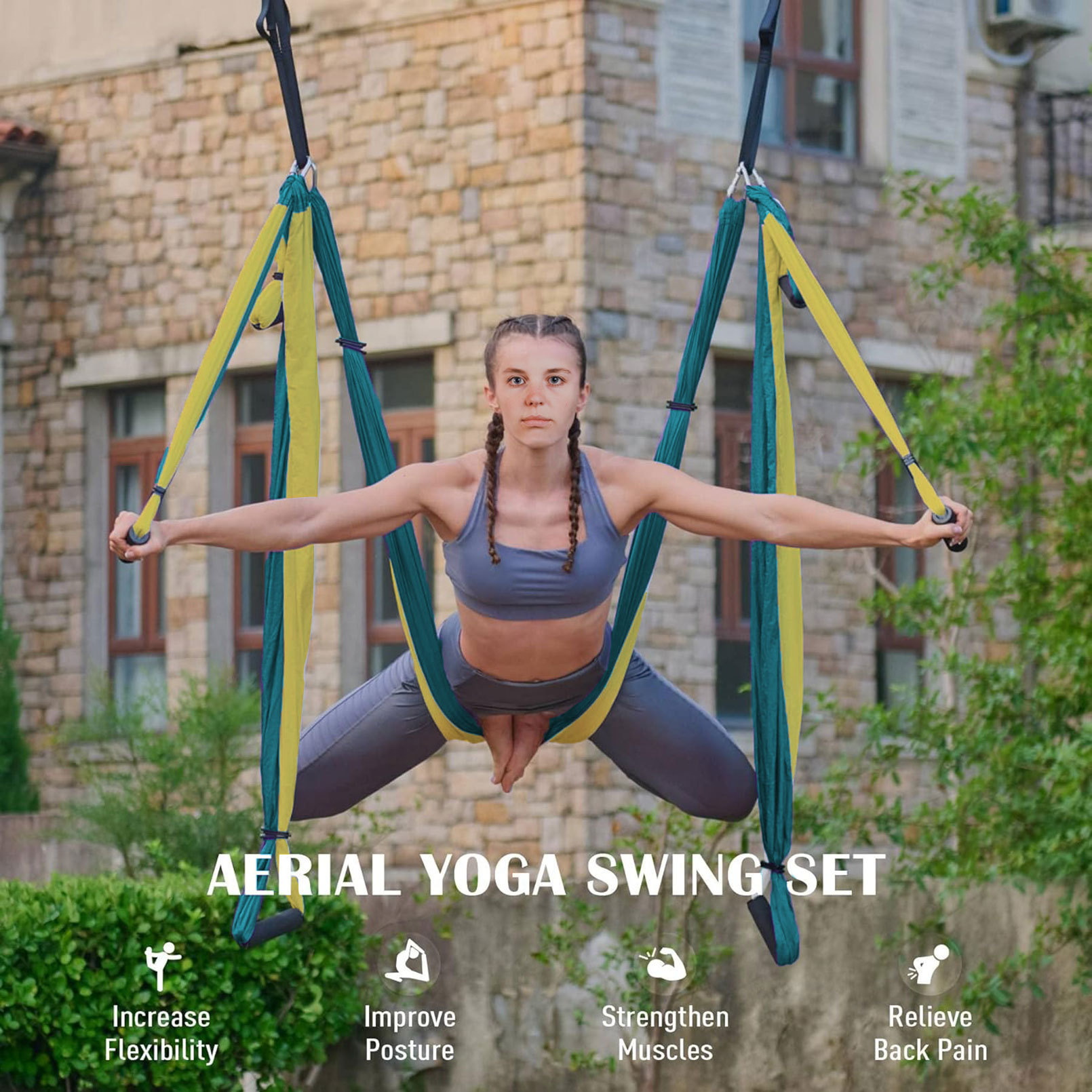 Гамак Для Йоги Aerial Yoga Ham - Yoga Swing Aerial ulasan dan harga