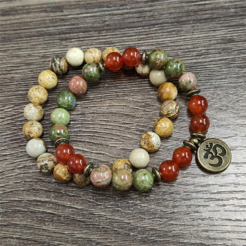 Charm Stone Wrist Mala Healing - J-Yoga Fitness ulasan dan harga