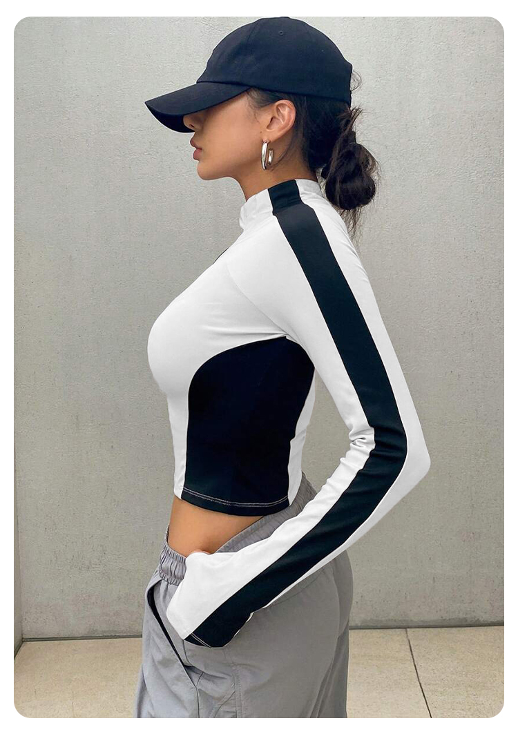 Yoga Clothes Stand Up Collar J - Yoga Of Fitness ulasan dan harga