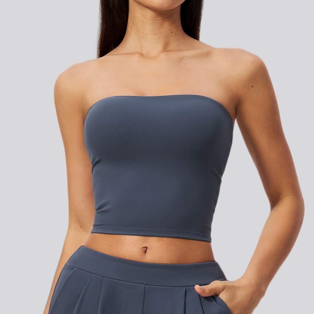 Women Strapless Sports Bra Wom - J-Yoga Fitness ulasan dan harga